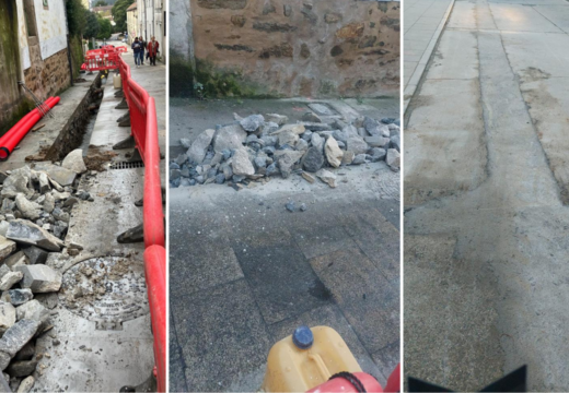 Mercedes Rosón denuncia “desleixo e desinterese do bipartito na protección patrimonial” nas obras da rúa das Oblatas